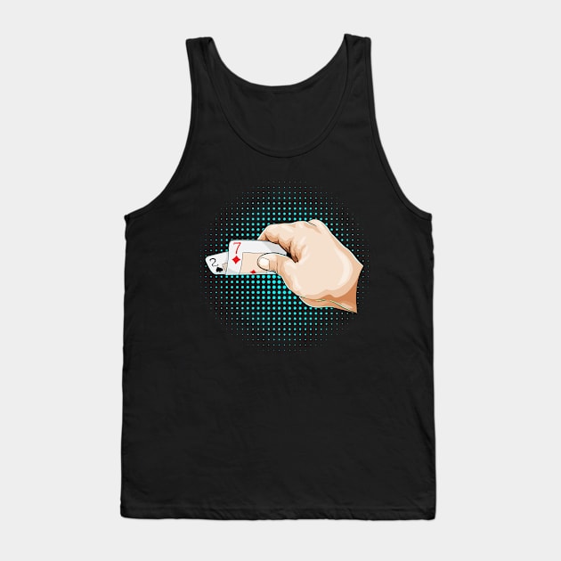 Bad Hand at Poker Tank Top by Markus Schnabel